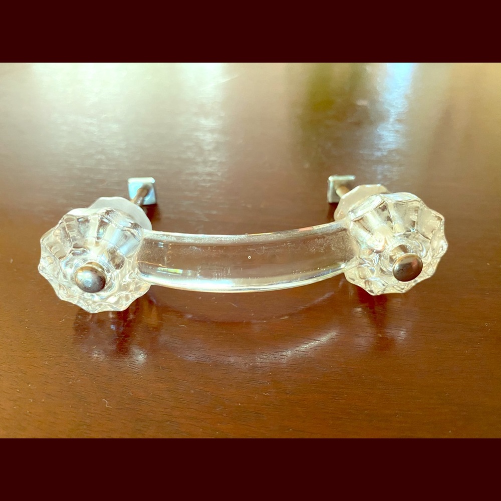 Clear Crystal vintage drawer pulls